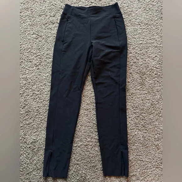Athleta Stellar Tight Athleisure Travel Work Ankle Pants Black Size 4 - Picture 1 of 4